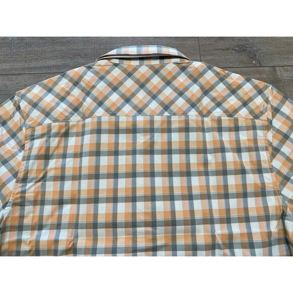 Kimes Ranch Go Round Plaid Mens M Short Sleeve Cool Max Plaid Button Up Shirt - Picture 6 of 9